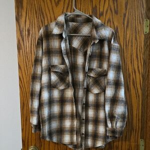 Plaid Brown Shacket